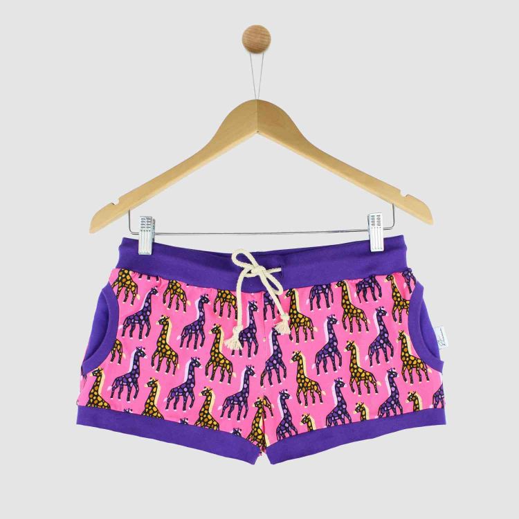 Woman-Shorts MosaicGiraffs-Pink XL