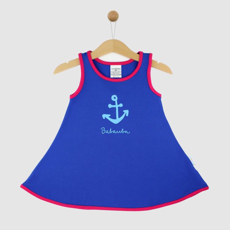 Motiv-LittleMissSunshine-Dress Anchor-Königsblau