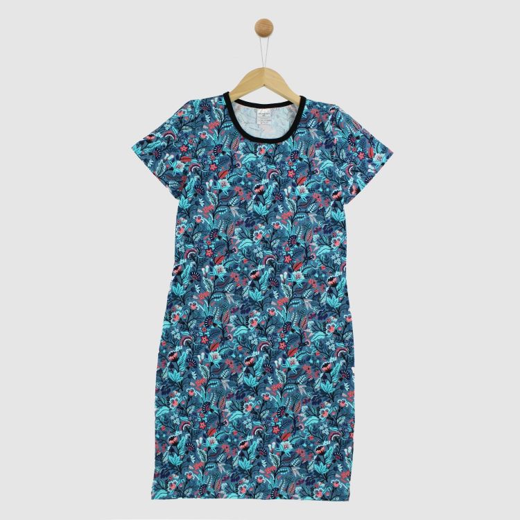 Woman-Nachthemd ColorfulSpring-Blue