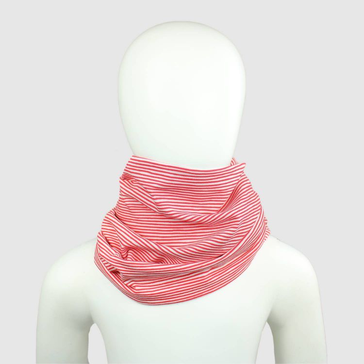 Woman-Loop-Schal Stripes-RedWhite