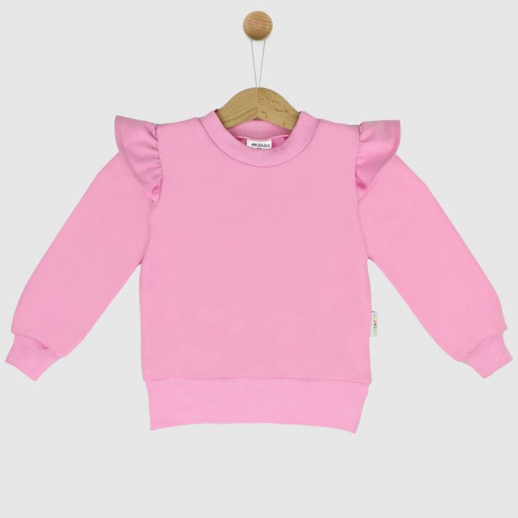 Uni-Volantsweater Babyrosa