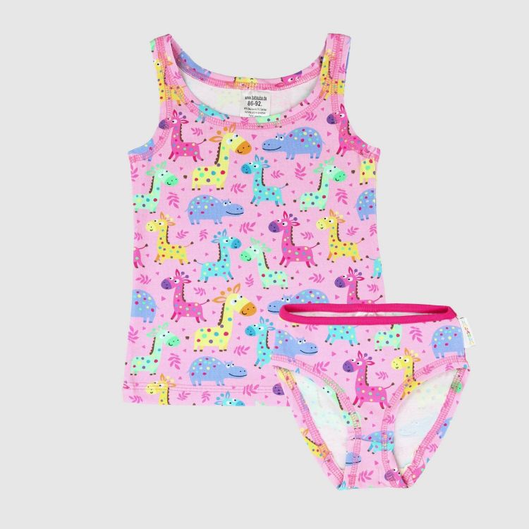 Underwear-Set-Girls LittleSafari-Pink