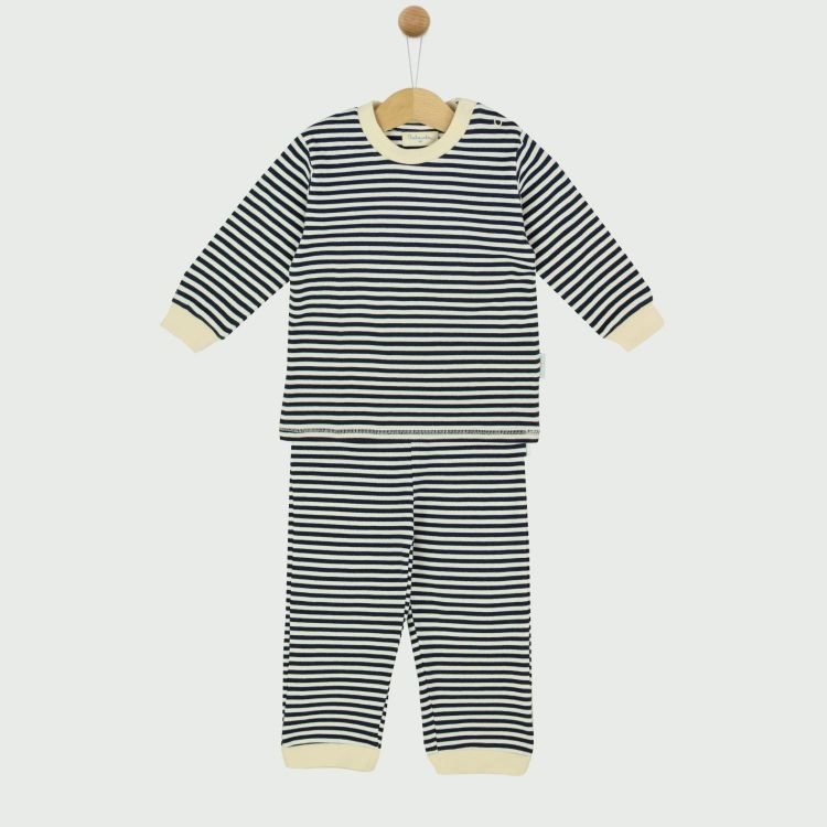 Dreamy Pyjama Stripes-DarkBlue