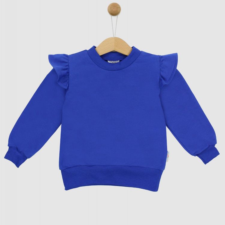 Uni-Volantsweater Königsblau