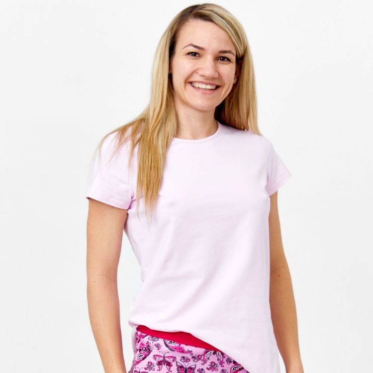 Uni-Woman-Comfy-T-Shirt Pastellrosa