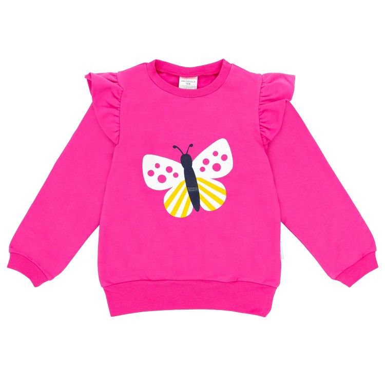 Motiv-Volantsweater Summertime-Butterfly
