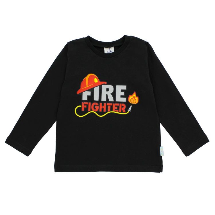Langarm-Motiv-Shirt Firefighter