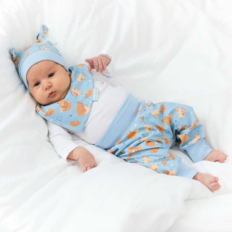 Newborn Set „Baby's first Outfit“ 4-teilig BabyBear-Blue