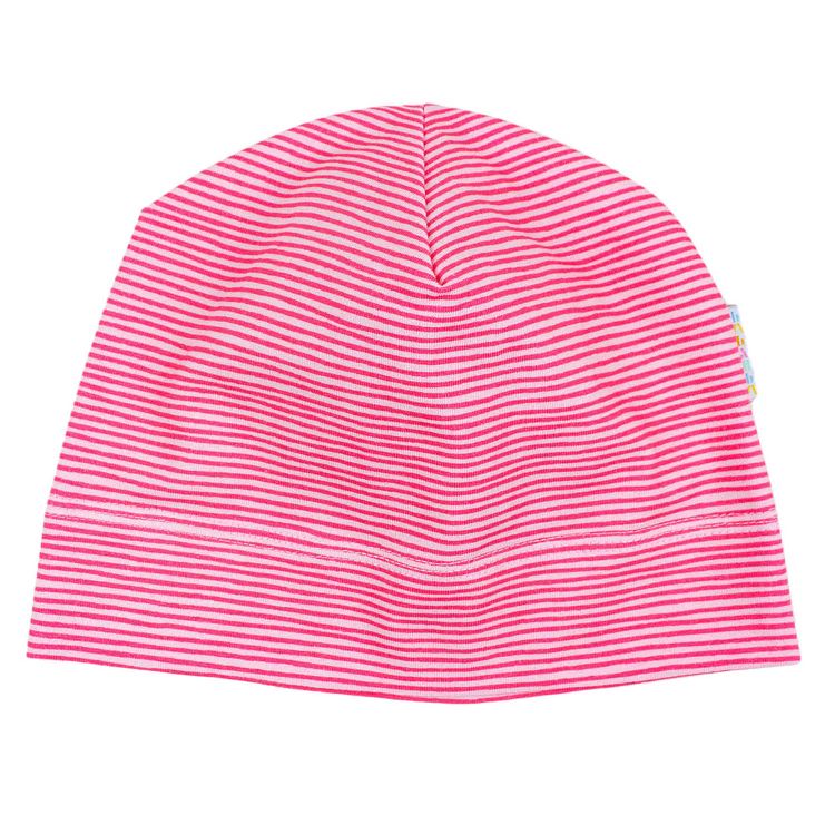 Beanie 1-lagig Stripes-Pink