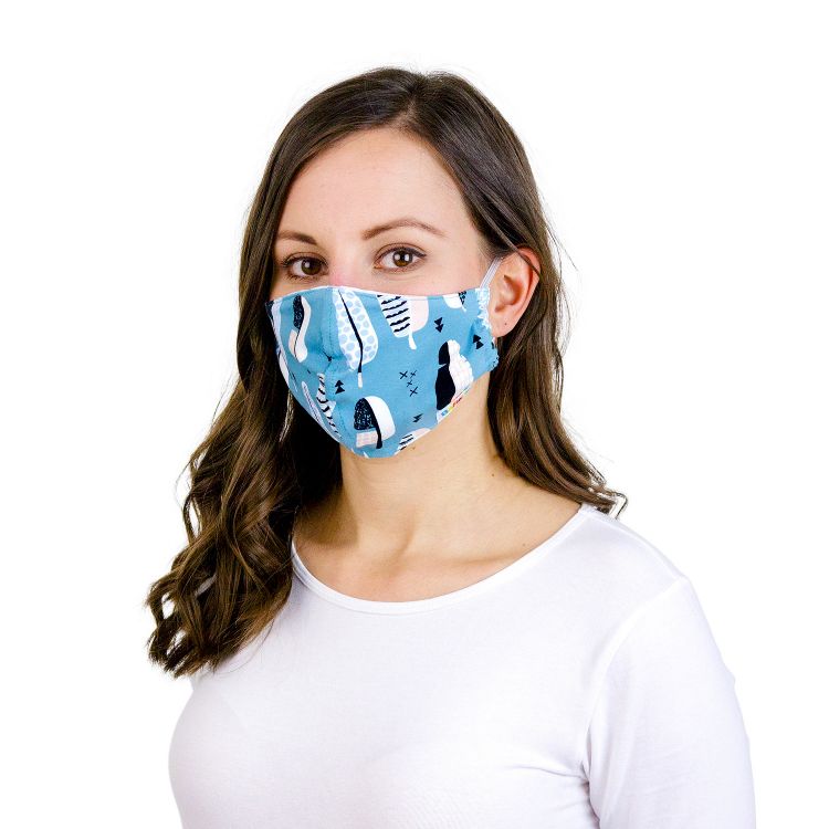 Mund- und Nasenmaske für Erwachsene mit Gummi FeathersEverywhere