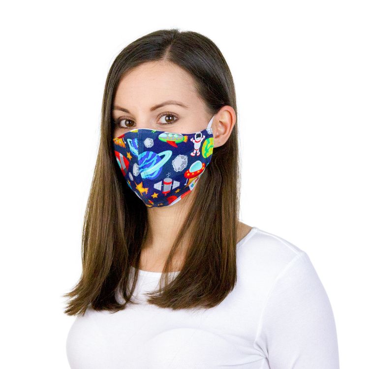 Mund- und Nasenmaske für Erwachsene mit Gummi SpaceWorld