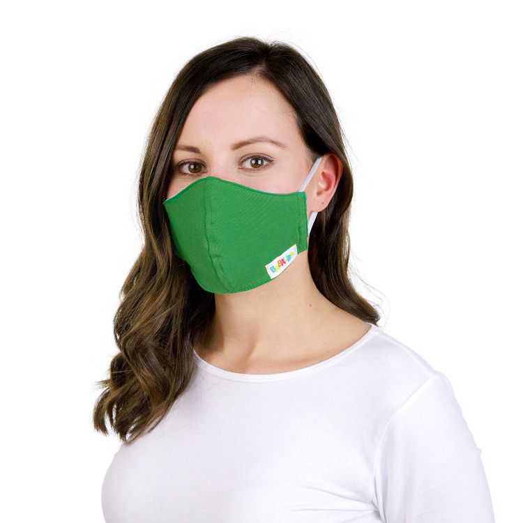 Uni-Mund- und Nasenmaske für Erwachsene mit Gummi Olivgrün