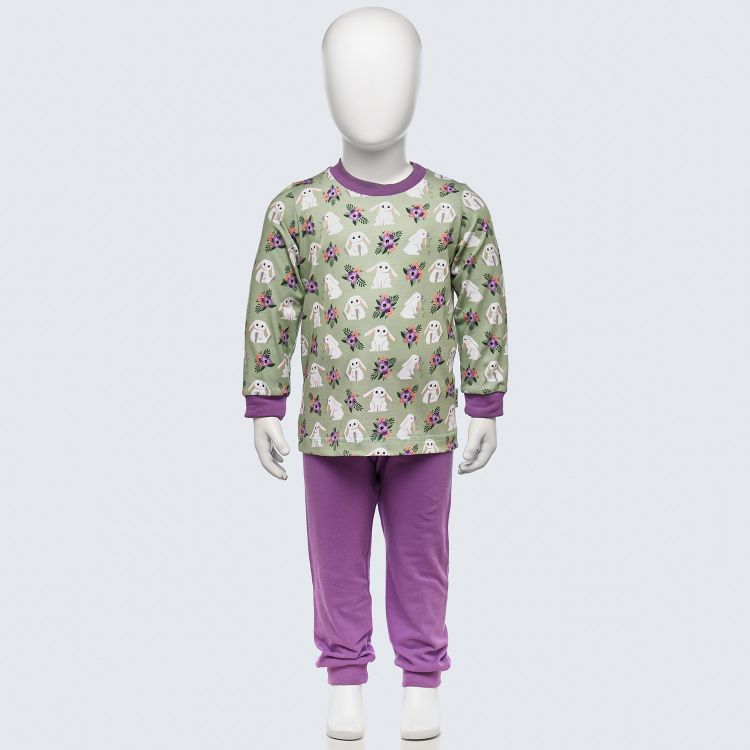 Pyjama-Set FloralBunny-LavendelEdition