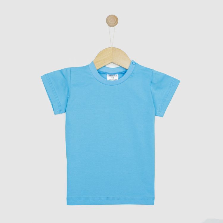 Uni-T-Shirt Azurblau