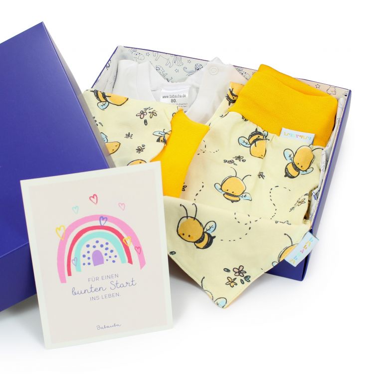 Newborn Set „Baby's first Outfit“ 4-teilig BabyBees