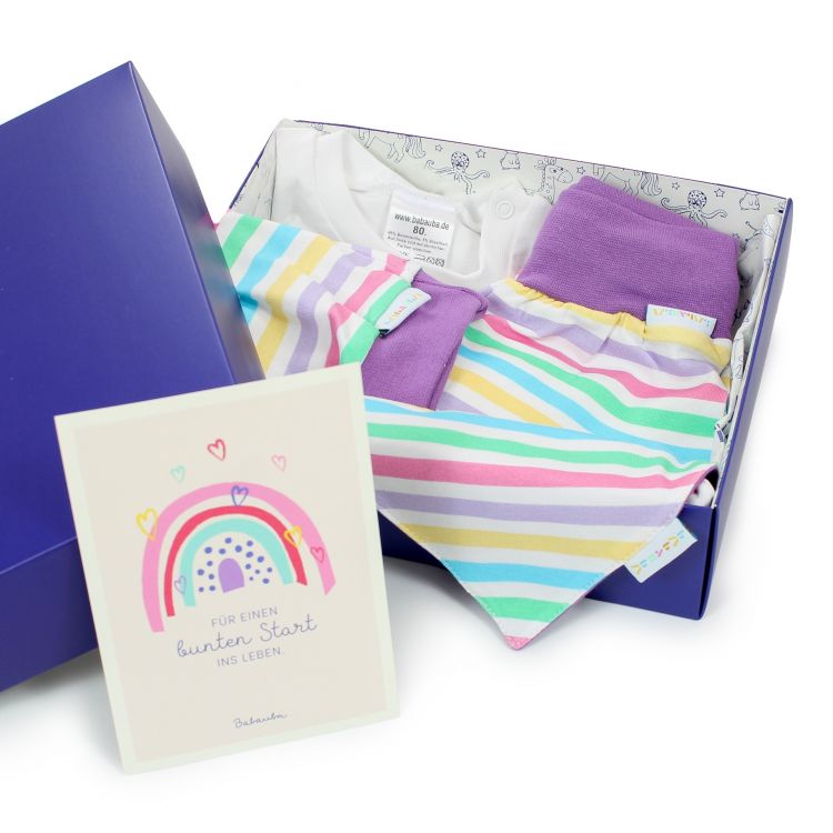 Newborn Set „Baby's first Outfit“ 4-teilig SummerStripes