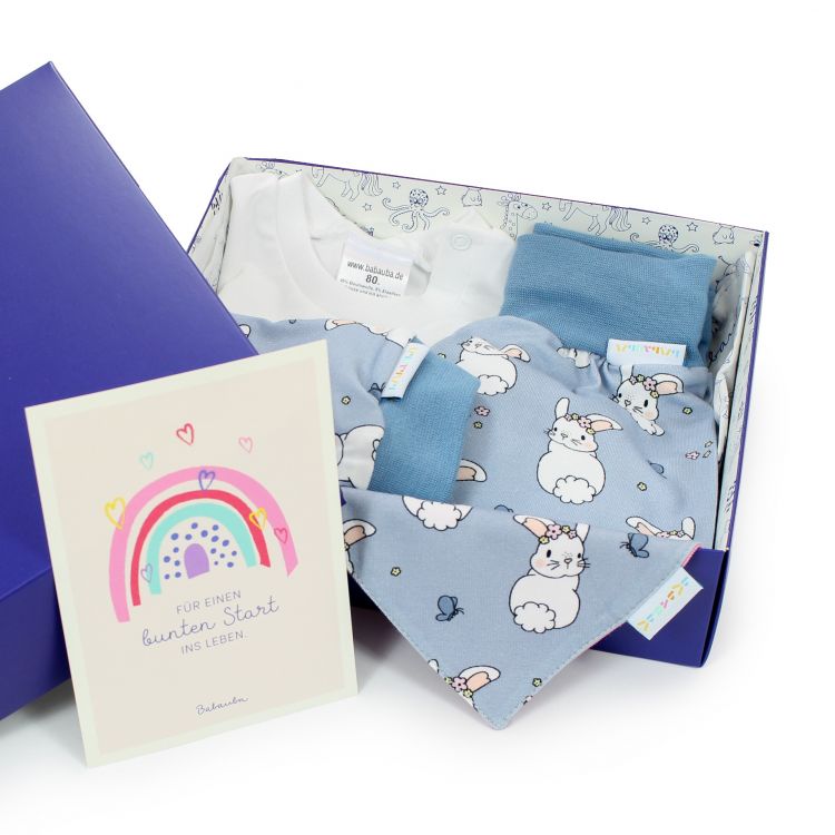 Newborn Set „Baby's first Outfit“ 4-teilig LovelyBlueBunny